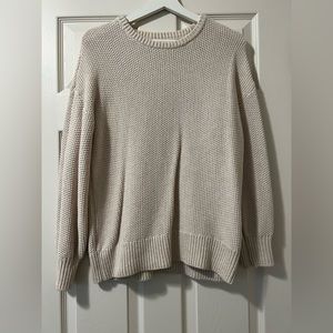 Old Navy Tunic Length Sweater Cream Size XS